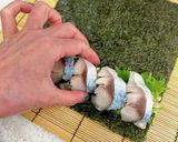ガリが美味しい♪しめ鯖の海苔巻き作り方7写真