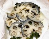 豚肉と春菊のくるくる蒸し作り方7写真