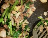 牛肉とほうれん草とエリンギのパスタ作り方10写真