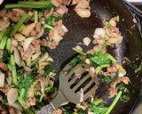牛肉とほうれん草とエリンギのパスタ作り方11写真
