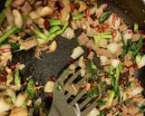 牛肉とほうれん草とエリンギのパスタ作り方13写真