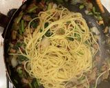 牛肉とほうれん草とエリンギのパスタ作り方15写真