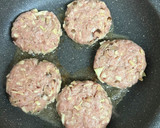 筍と椎茸の豚つくね〜和風ハンバーグ風〜作り方3写真