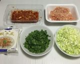 【美味しくダイエット】ムネ肉のキムチ餃子作り方1写真