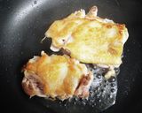チキンステーキ　トマトソース　夜ご飯作り方5写真