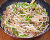 行列の中華屋の♡とろとろ餡もやし青椒肉絲作り方4写真