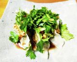 簡単!パクチーたっぷり水餃子のよだれ鶏風作り方9写真