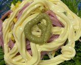 水菜とハムと卵のわさびマヨネーズ和え作り方10写真
