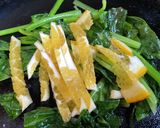 ルッコラとホウレンソウ・オレンジのパスタ作り方3写真