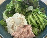 豆腐とツナのサラダうどん　ごま風味作り方4写真