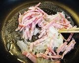 とろけるチーズのカルボナーラ作り方3写真
