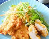 強力粉と片栗粉で鶏むね肉のサクサク唐揚げ作り方8写真