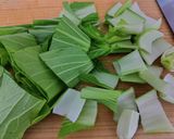 タケノコ入りチンゲン菜と豆腐の中華スープ作り方1写真