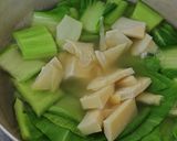 タケノコ入りチンゲン菜と豆腐の中華スープ作り方4写真