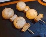 マッシュルームのホイル串焼き作り方2写真