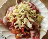 キヌアde豚バラキムチ炒飯☆弁当☆レンジ作り方1写真