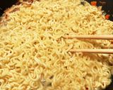 辛ラーメンアレンジ(汁なし焼きそば)作り方2写真