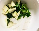 茄子椎茸簡単きな粉味噌味豆腐八宝菜風作り方6写真