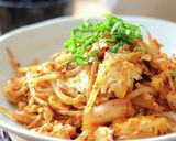 爆速！もやしとキムチの卵とじ♪お弁当にも作り方5写真