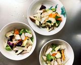 茄子椎茸簡単きな粉味噌味豆腐八宝菜風作り方9写真