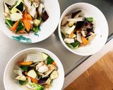 茄子椎茸簡単きな粉味噌味豆腐八宝菜風作り方11写真