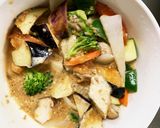 茄子椎茸簡単きな粉味噌味豆腐八宝菜風作り方12写真