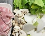 カブとベーコンのペペロンチーノ。作り方1写真