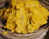 旬のさつま芋&カボチャのチーズ風味サラダ作り方5写真
