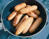 サンチュで簡単ホットドッグ!🌭作り方3写真