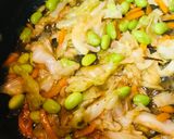 野菜サラダのオイスターソースチャーハン作り方2写真