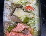 キャンプ飯！鮭の切身のバジルスープ作り方4写真