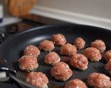 肉団子としいたけとじゃがいもの和風炒め作り方11写真