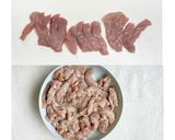 豚細切り肉とじゃがいものソース炒め作り方2写真