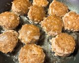 ハンバーグのような焼きミートボール作り方6写真
