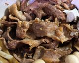 秋の味覚たっぷり肉豆腐作り方1写真