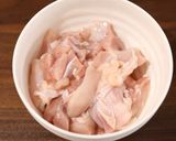 お弁当に！鶏もも肉とピーマンの明太子炒め作り方1写真