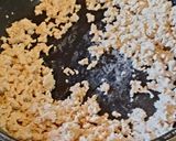 温玉のせ！茄子と鶏ミンチの甘辛そぼろ丼作り方3写真