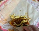チャプチェとチーズの春巻き作り方8写真