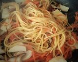 エリンギ美味しい★ワンパンキノコパスタ作り方4写真