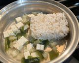 味噌汁→春雨中華スープ→うどん→おじや作り方12写真