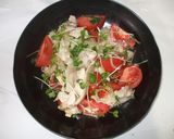 トマト鶏肉サラダ♪簡単大葉ドレッシング作り方11写真