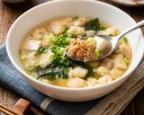 味噌汁→春雨中華スープ→うどん→おじや作り方5写真