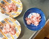 レンジ簡単きな粉ニラ玉生姜あん味甘酢酢豚作り方2写真