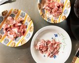 レンジ簡単きな粉オイスター焼肉味甘酢酢豚作り方3写真