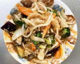 レンジ簡単きな粉ニラ玉生姜あん味甘酢酢豚作り方15写真