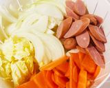 簡単♡残り野菜de春雨炒め作り方1写真