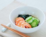 黒酢で作る！わかめとキュウリの酢の物作り方4写真