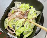 イカとネギのマヨ醤油炒め作り方4写真