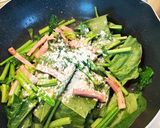 ベーコンとほうれん草のクリーム風パスタ作り方2写真