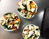 簡単きな粉油淋鶏味ツナ根菜茄子野菜炒め作り方10写真